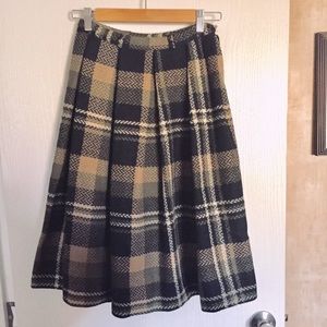 Peerless of Boston Vintage 100% Wool Skirt Size S